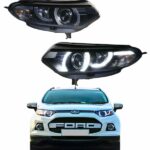 Ford EcoSport aftermarket projector headlight Range Rover Evoque style 2013 onward plug and play DRL and turn signal