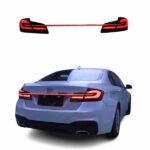 BMW F10 aftermarket tail lights 5 pieces G30 design LED tail lamps direct fit with scanning feature high quality