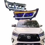 Innova Crysta LED Headlight Aftermarket premium part direct plug and play 2016-23 models Dynamic DRL