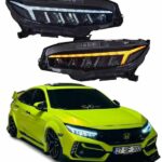 Honda Civic 2016-2020 LED Headlight Audi style aftermarket direct fit