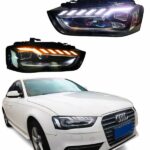 Audi A4 LED Aftermarket Headlight assembly for 2012 to 2016 upgrade high-configuration dynamic headlights
