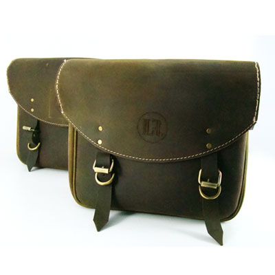 LONE RANGER LEATHER SADDLE BAGS RUSTY VINTAGE SET OF 2