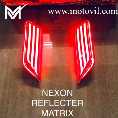 tata nexon led reflector light type 1 design with matrix indicator