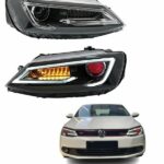 Volkswagen Jetta Aftermarket Headlight Audi Style direct plug and play Vland brand 2012 to 2018 model