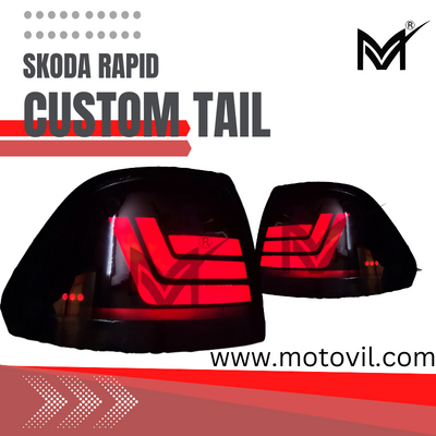 skoda rapid customized taillights