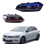 Polo aftermarket headlight blue welcome matrix indicator new design 2010 to 2020 model direct fit