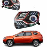 Renault Duster Projector Headlight 2010-23 modified with projector and drl red line high quality
