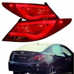 Verna Fluidic Aftermarket Tail Lights 2012-2017 model compatible direct plug and play best modification