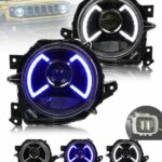 Jimny Aftermarket Headlight Vland brand with blue welcome DRL for Jimny 2019 onwards direct fit