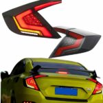 Honda Civic Aftermarket Tail Lights for 2016-2020 model full LED with welcome animation plug and play kit