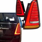 Toyota Innova 2009-2013 LED Tail Lights with scanning welcome new design aftermarket tail lamp clear glass