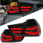 BMW E90 Tail Light aftermarket 3 series direct plug and play with sequential turn signal full LED tail lamp-Red