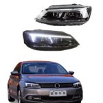 Volkswagen Jetta New Headlight Aftermarket Hella G5 dual Projectors Direct fit 2012-15 model