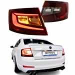 Skoda Octavia Aftermarket Tail Lights with scanning features direct fit 2015-17 model