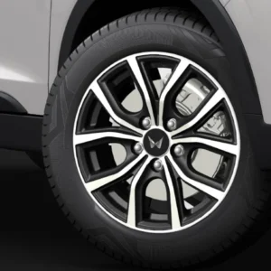 XUV 400 Black Machined Alloy Wheel Kit (16 Inch)